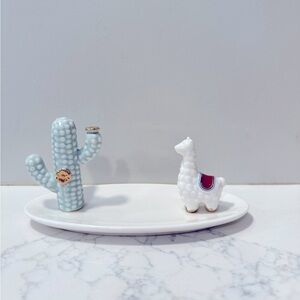 Lauren Conrad Cactus and Llama Trinket/Ring Tray